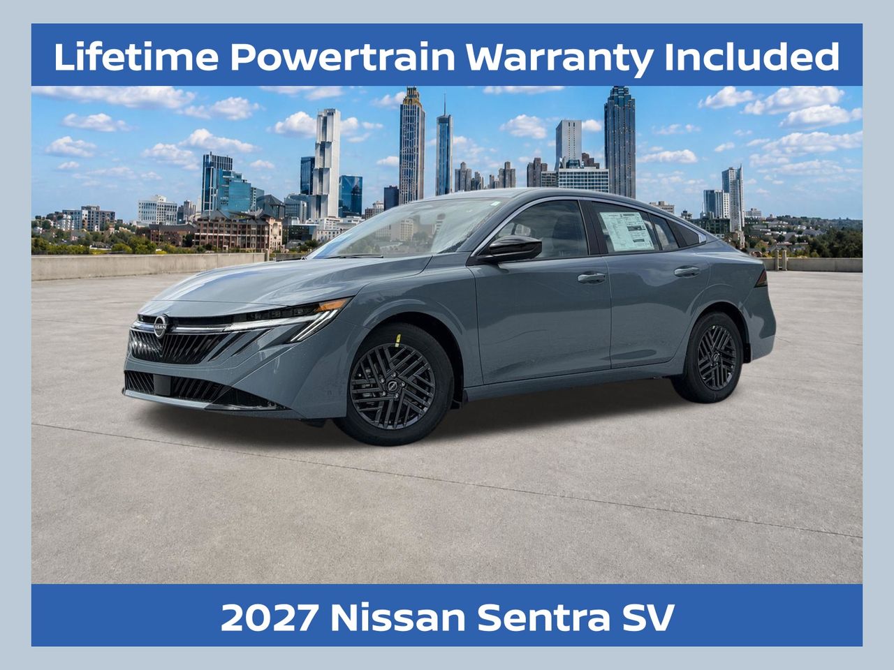 Super Black 2027 Nissan Sentra Sedan Front-Wheel Drive Continuously Variable Transmission