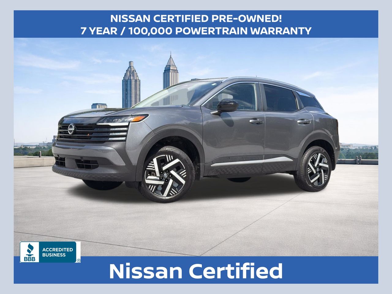 Gray (Gun Metallic) 2026 Nissan Kicks SUV / Crossover Front-Wheel Drive Continuously Variable Transmission
