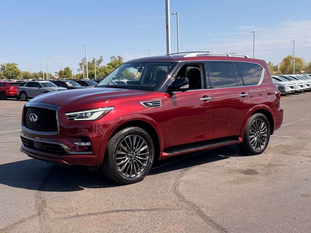 Coulis Red 2022 INFINITI QX80 SUV / Crossover Rear-Wheel Drive 7-Speed Automatic