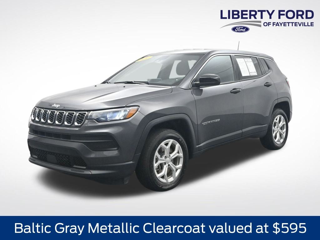 Baltic Gray Metallic Clearcoat 2024 Jeep Compass SUV / Crossover Four-Wheel Drive 8-Speed Automatic