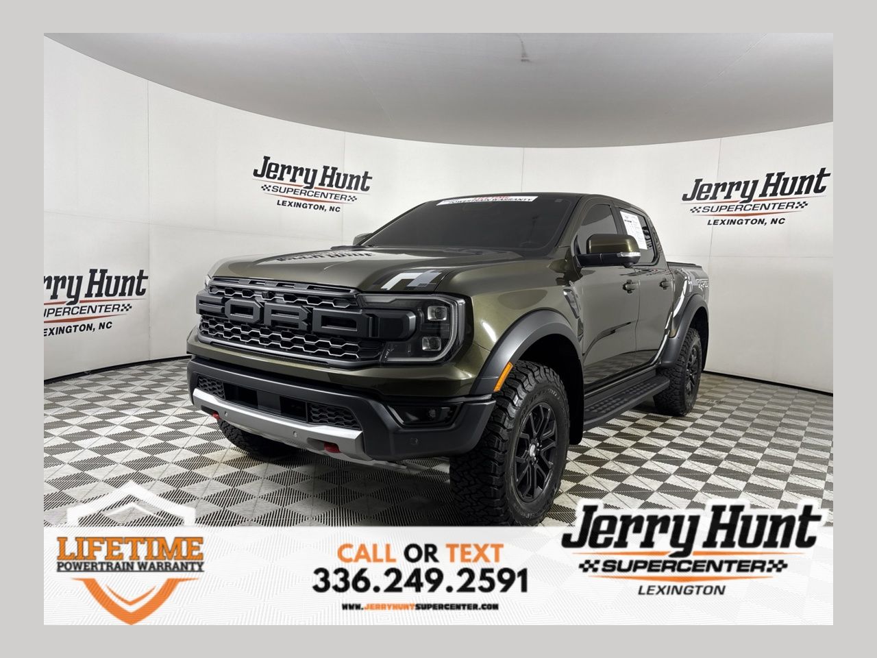 Green Metallic 2025 Ford Ranger Pickup Truck Four-Wheel Drive Automatic