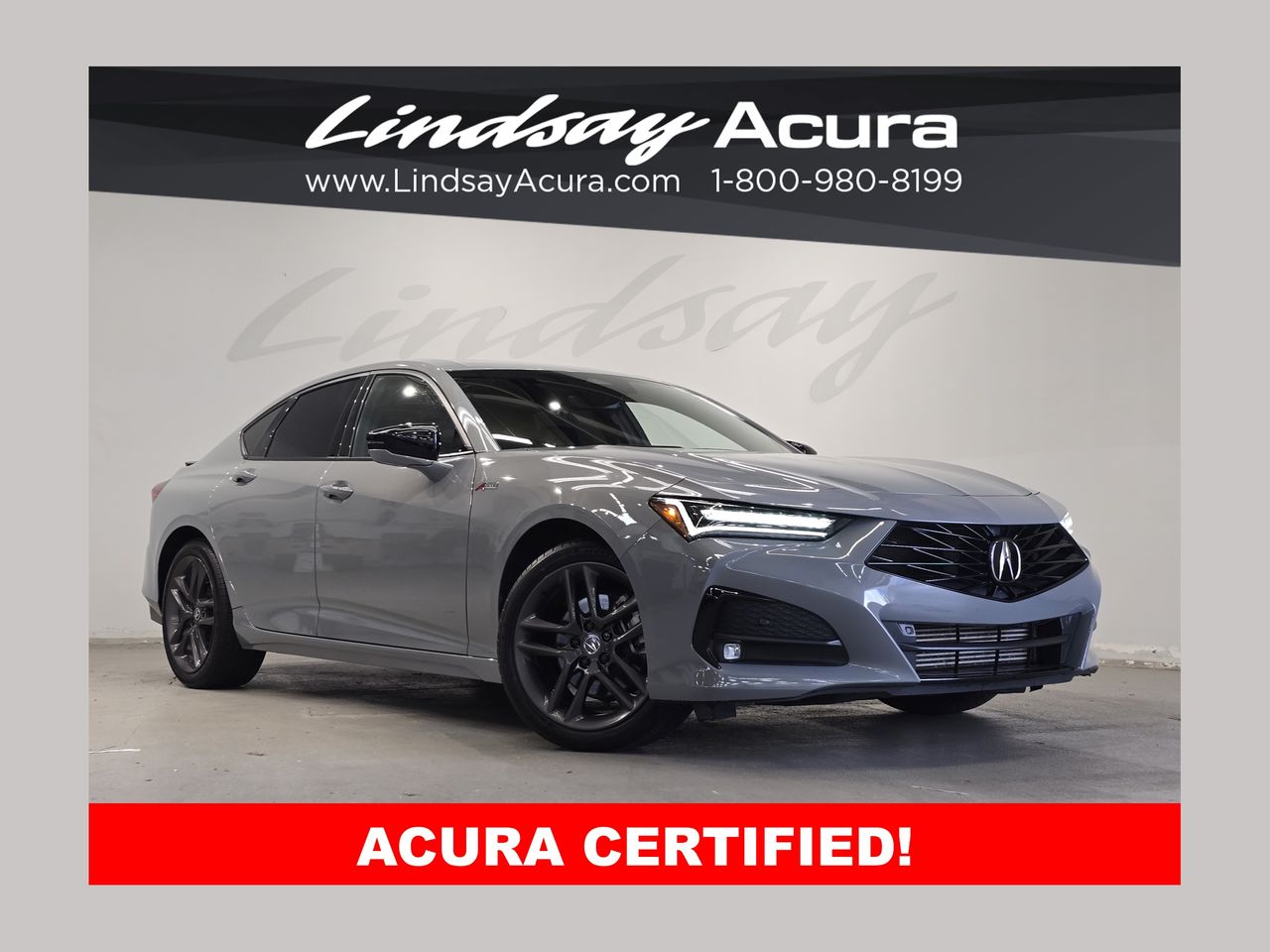 Urban Gray Pearl 2024 Acura TLX SH-AWD with A-Spec Package Sedan All-Wheel Drive Automatic