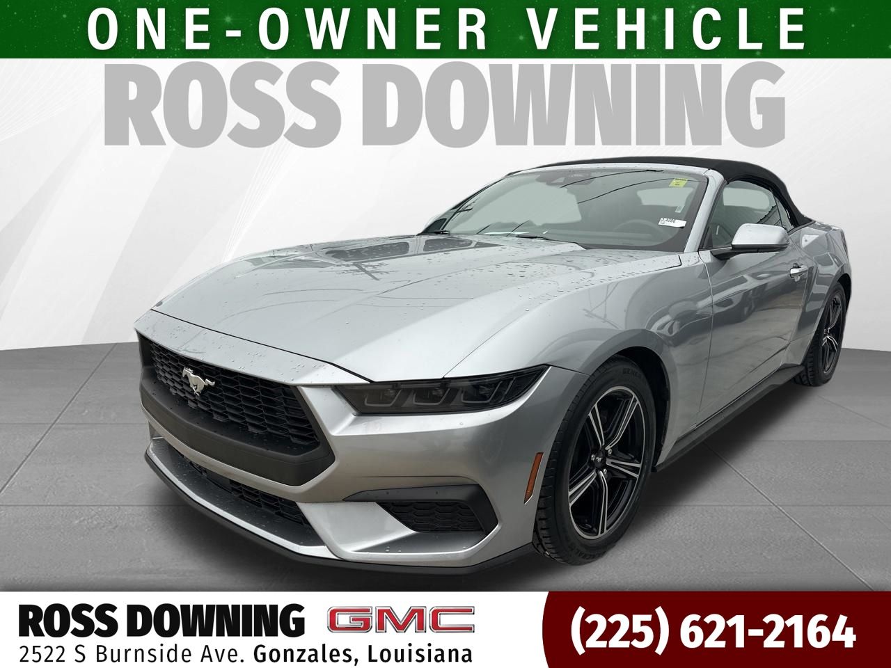 Silver Metallic 2025 Ford Mustang Convertible Rear-Wheel Drive Automatic