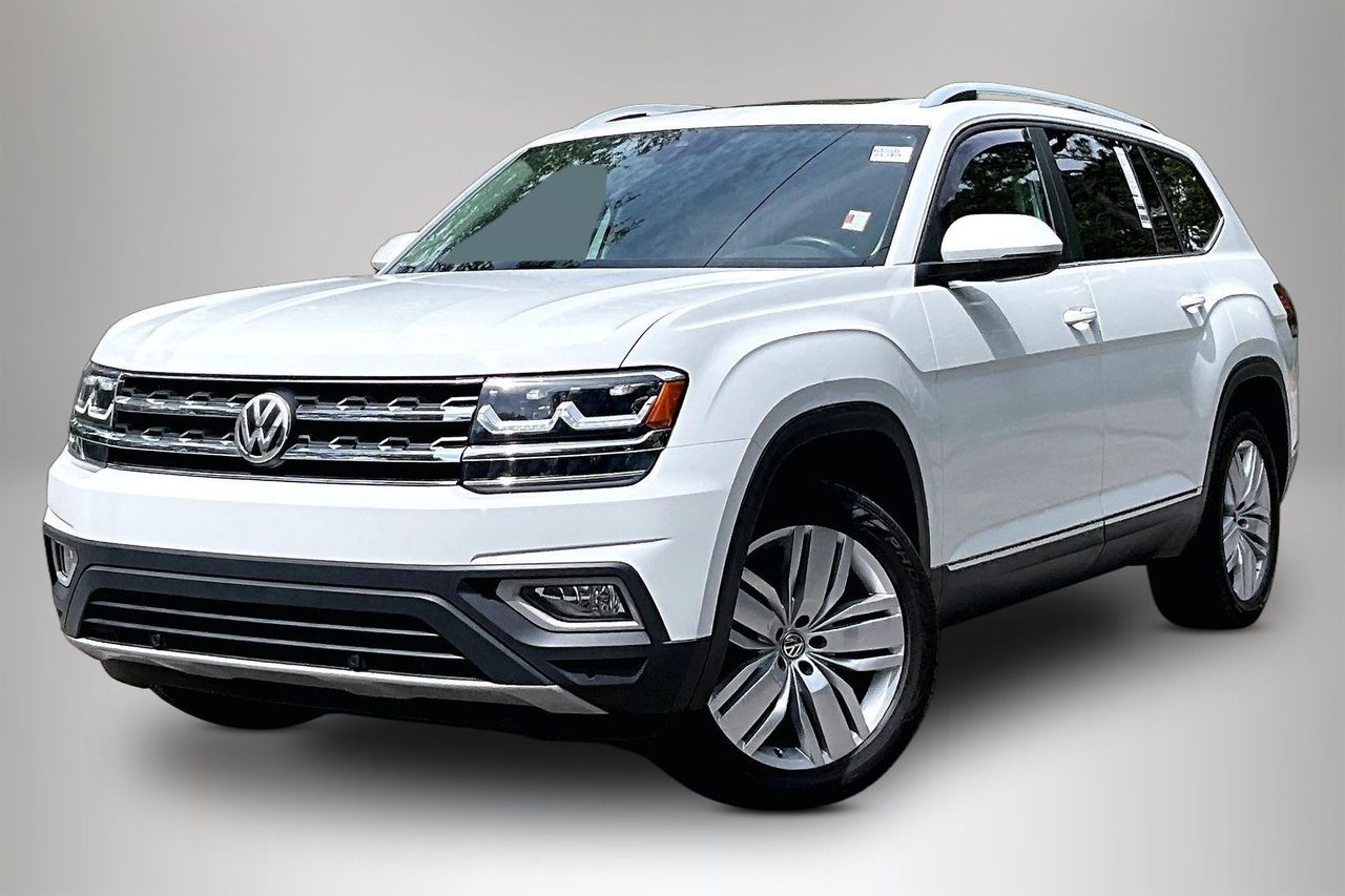 Pure White 2019 Volkswagen Atlas SEL FWD SUV / Crossover Front-Wheel Drive 8-Speed Automatic