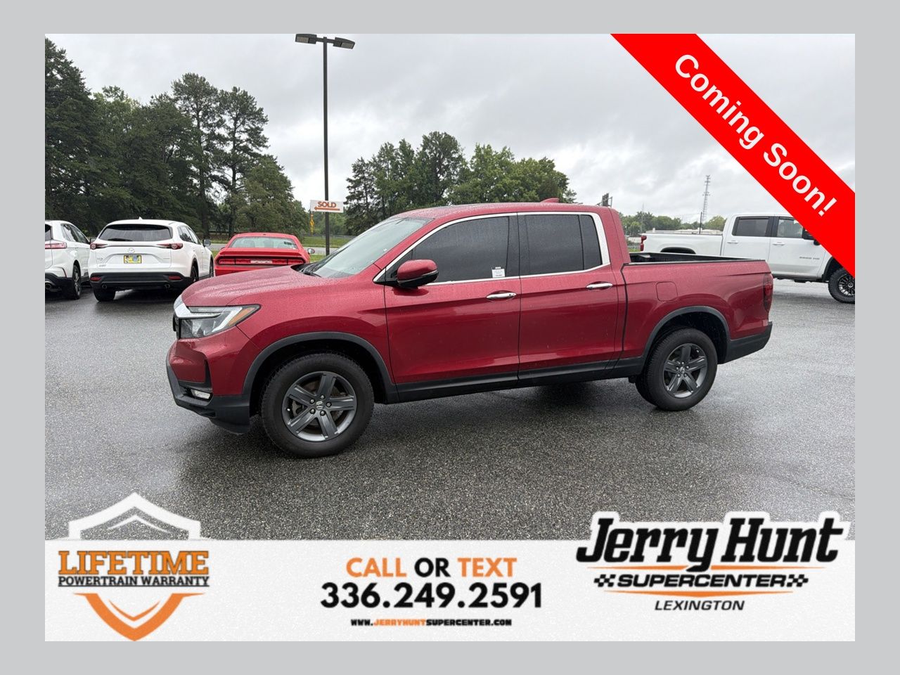 Red 2023 Honda Ridgeline Pickup Truck All-Wheel Drive 9-Speed Automatic