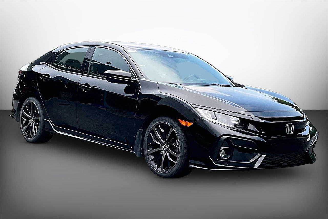 Crystal Black Pearl 2021 Honda Civic Hatchback Hatchback Front-Wheel Drive Continuously Variable Transmission
