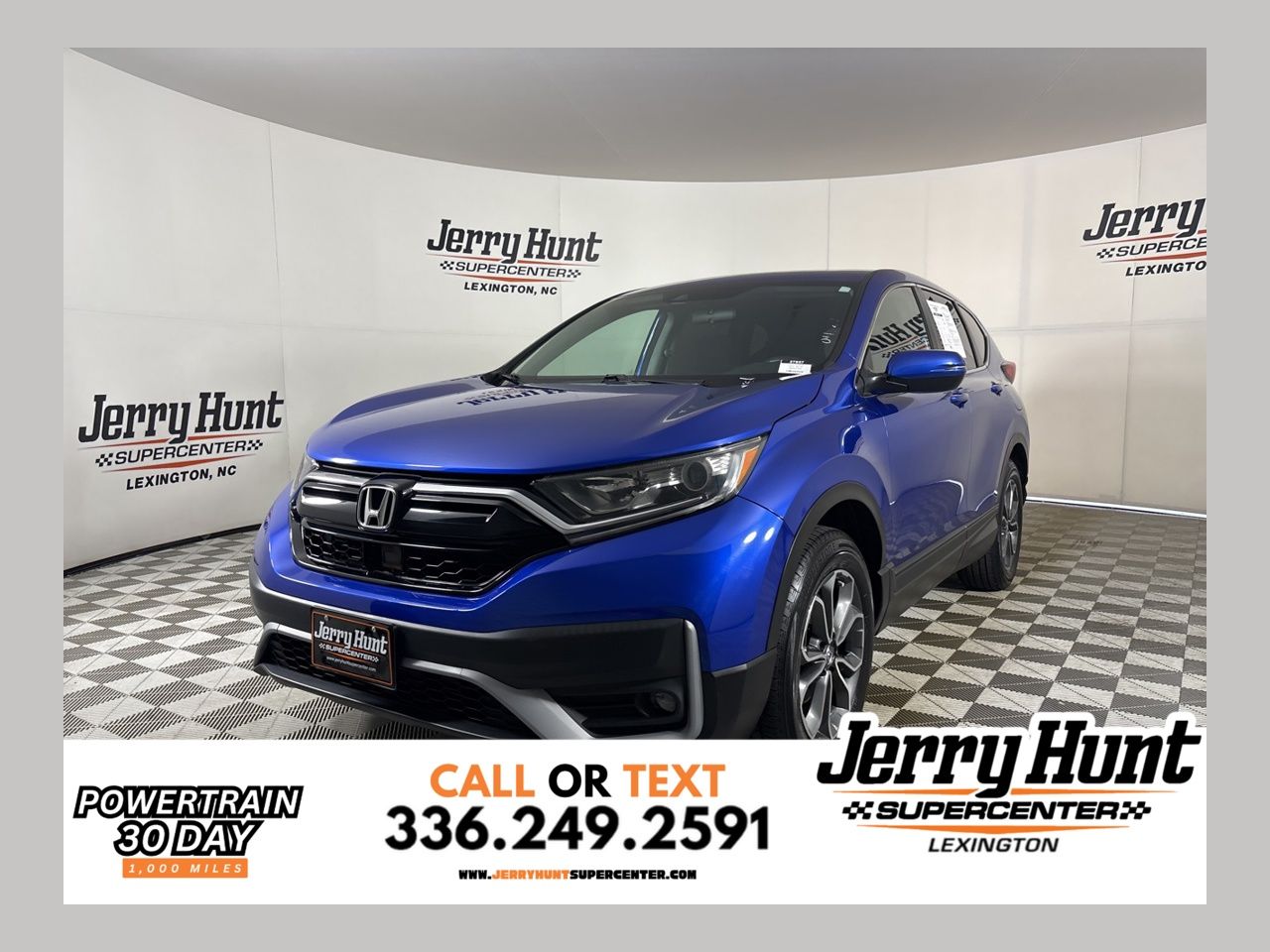 Blue 2021 Honda CR-V EX AWD SUV / Crossover All-Wheel Drive Continuously Variable Transmission