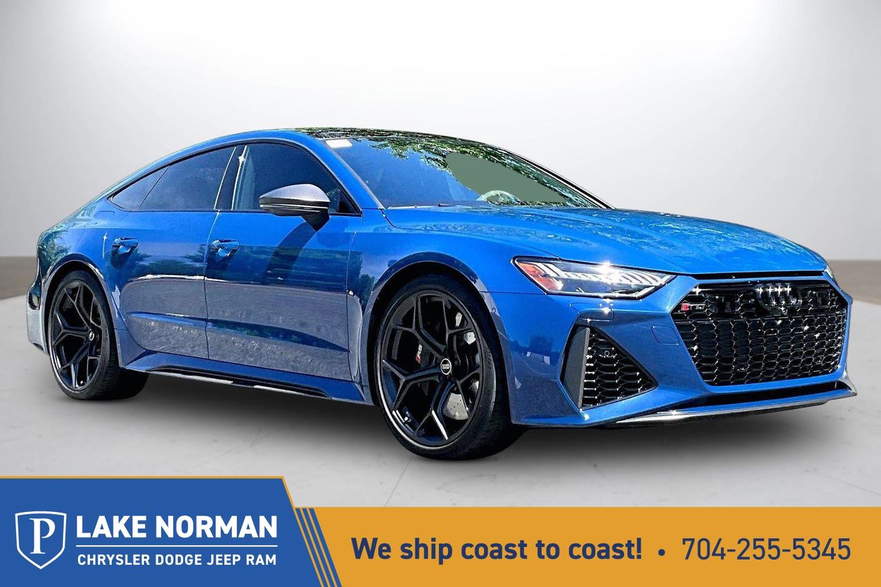 Ascari Blue Metallic 2024 Audi RS 7 4.0T quattro Performance AWD Sedan All-Wheel Drive 8-Speed Automatic