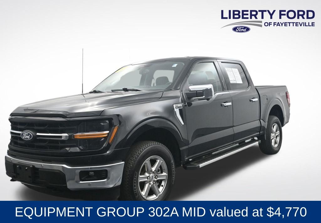Black Metallic 2024 Ford F-150 Pickup Truck Four-Wheel Drive Automatic