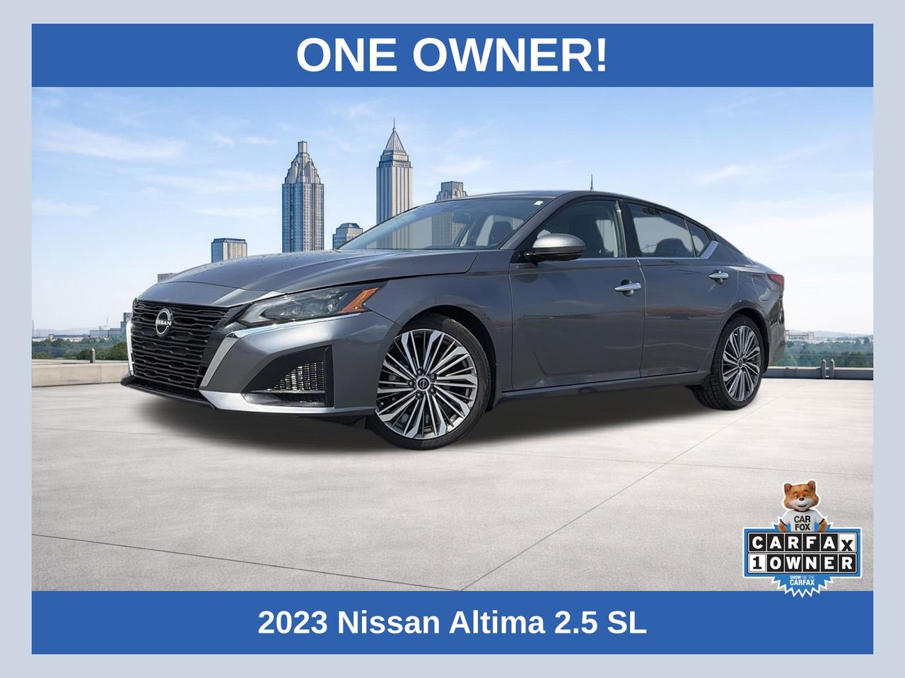 Gray (Gun Metallic) 2023 Nissan Altima 2.5 SL FWD Sedan Front-Wheel Drive Continuously Variable Transmission