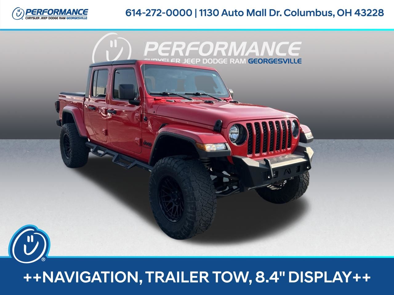 Firecracker Red Clearcoat 2022 Jeep Gladiator Pickup Truck Four-Wheel Drive 8-Speed Automatic