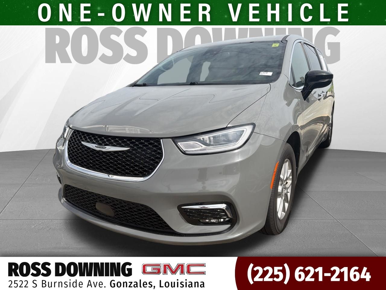 Ceramic Gray Clearcoat 2025 Chrysler Pacifica Minivan Front-Wheel Drive 9-Speed Automatic