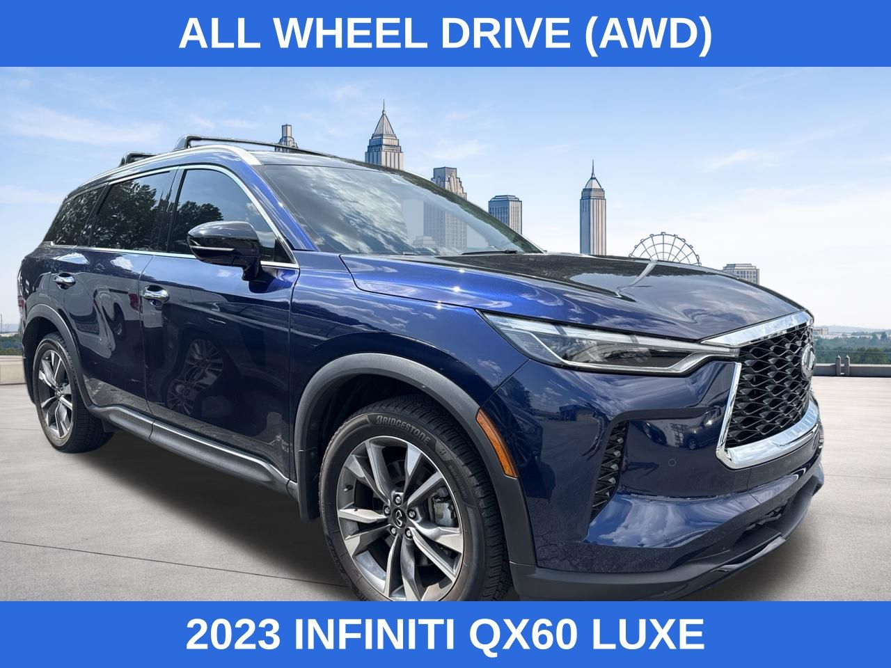 Grand Blue 2023 INFINITI QX60 Luxe AWD SUV / Crossover All-Wheel Drive 9-Speed Automatic