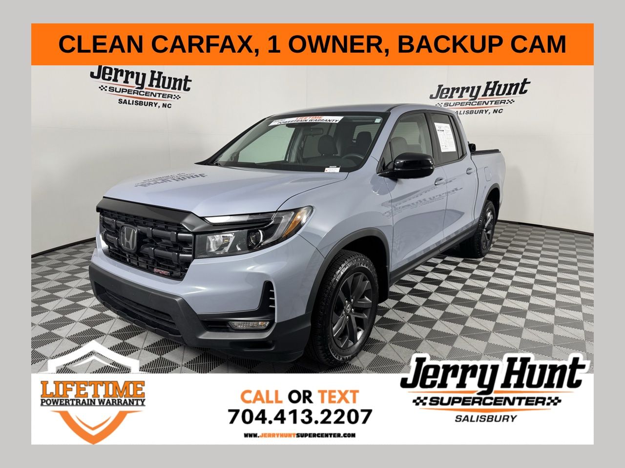 Blue 2025 Honda Ridgeline Sport AWD Pickup Truck All-Wheel Drive 9-Speed Automatic