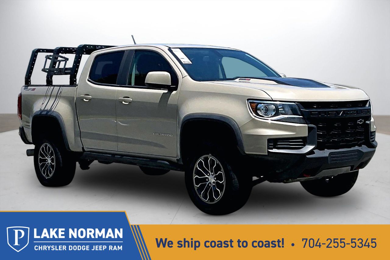 Sand Dune Metallic 2021 Chevrolet Colorado Pickup Truck Four-Wheel Drive 6-Speed Automatic