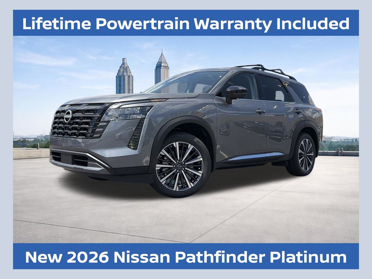 Gray (Gun Metallic) 2026 Nissan Pathfinder Platinum 4WD SUV / Crossover All-Wheel Drive 9-Speed Automatic
