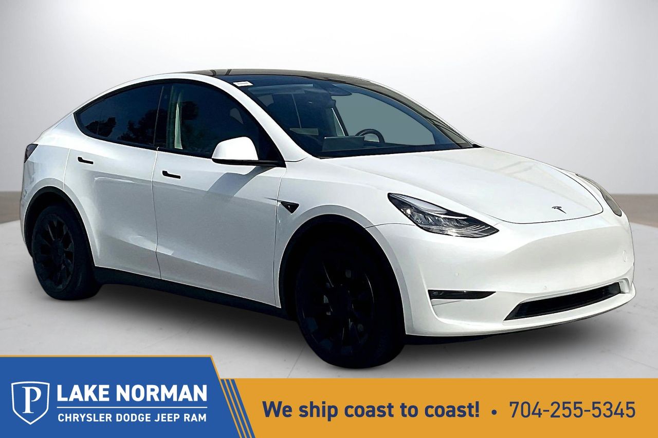 Pearl White Multi-Coat 2022 Tesla Model Y Long Range AWD SUV / Crossover All-Wheel Drive 1-Speed Automatic