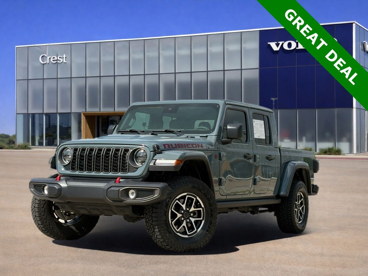 Anvil Clearcoat 2025 Jeep Gladiator Rubicon Crew Cab 4WD Pickup Truck Four-Wheel Drive 8-Speed Automatic