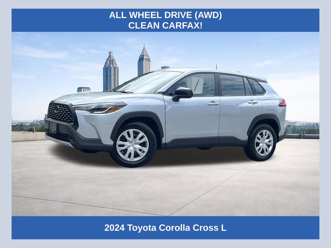 Silver 2024 Toyota Corolla Cross SUV / Crossover All-Wheel Drive Continuously Variable Transmission