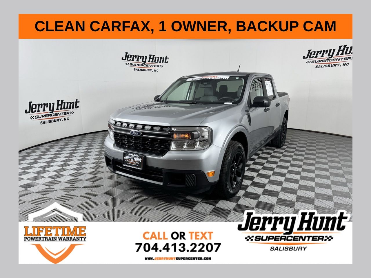 Silver Metallic 2024 Ford Maverick XLT SuperCrew AWD Pickup Truck All-Wheel Drive 8-Speed Automatic