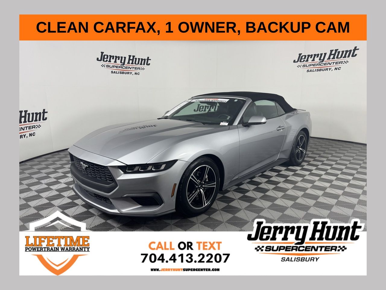 Silver Metallic 2025 Ford Mustang EcoBoost Premium Convertible RWD Convertible Rear-Wheel Drive Automatic