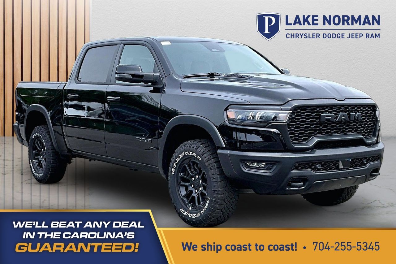 Diamond Black 2026 RAM 1500 Pickup Truck Four-Wheel Drive 8-Speed Automatic