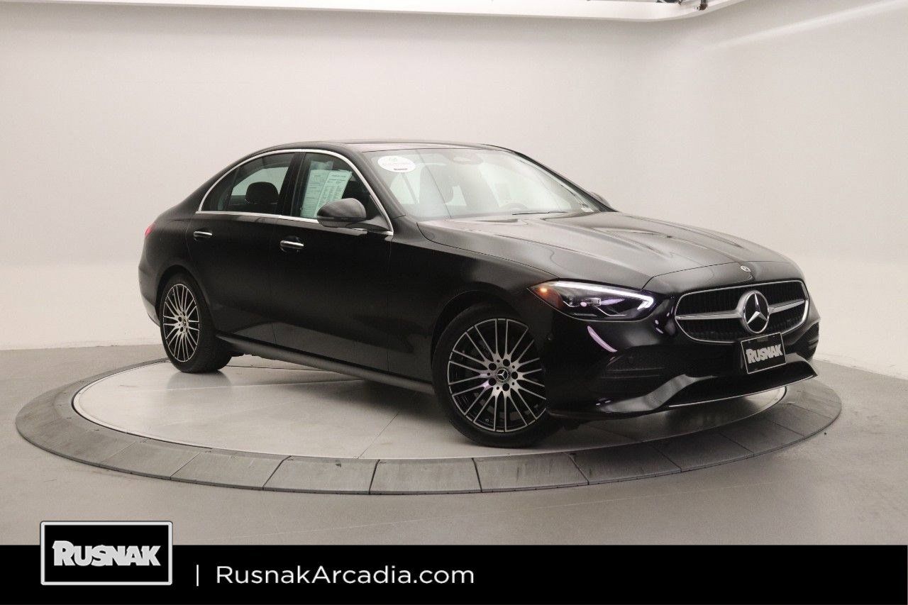 Black 2023 Mercedes-Benz C-Class C 300 RWD Sedan Rear-Wheel Drive 9-Speed Automatic
