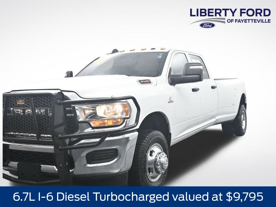 Bright White Clearcoat 2024 RAM 3500 Pickup Truck Four-Wheel Drive 6-Speed Automatic