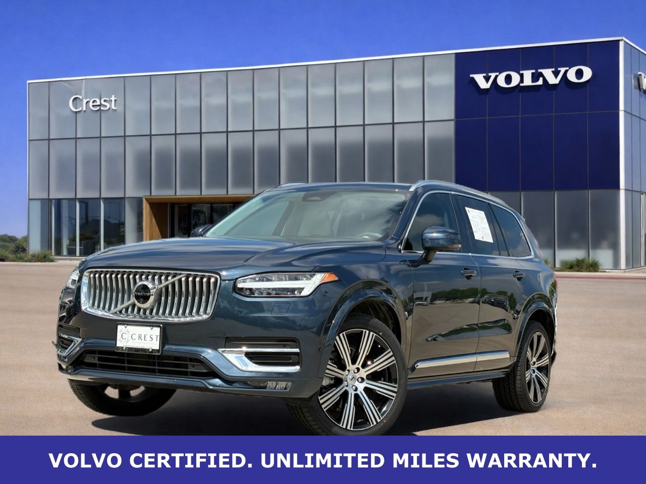 Denim Blue Metallic 2024 Volvo XC90 B6 Plus Bright Theme 6-Passenger AWD SUV / Crossover All-Wheel Drive Automatic