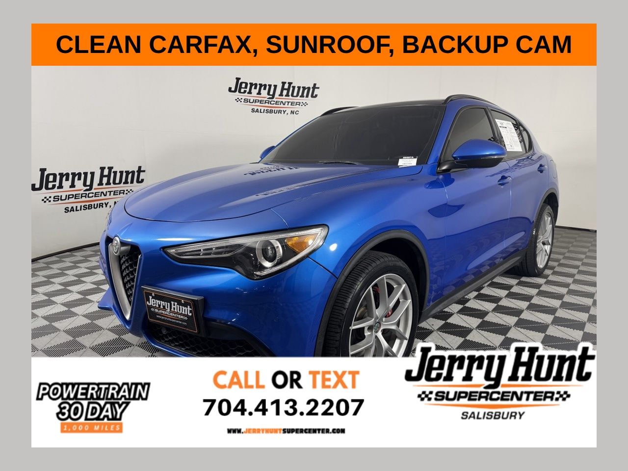 Misano Blue Metallic 2019 Alfa Romeo Stelvio SUV / Crossover All-Wheel Drive 8-Speed Automatic