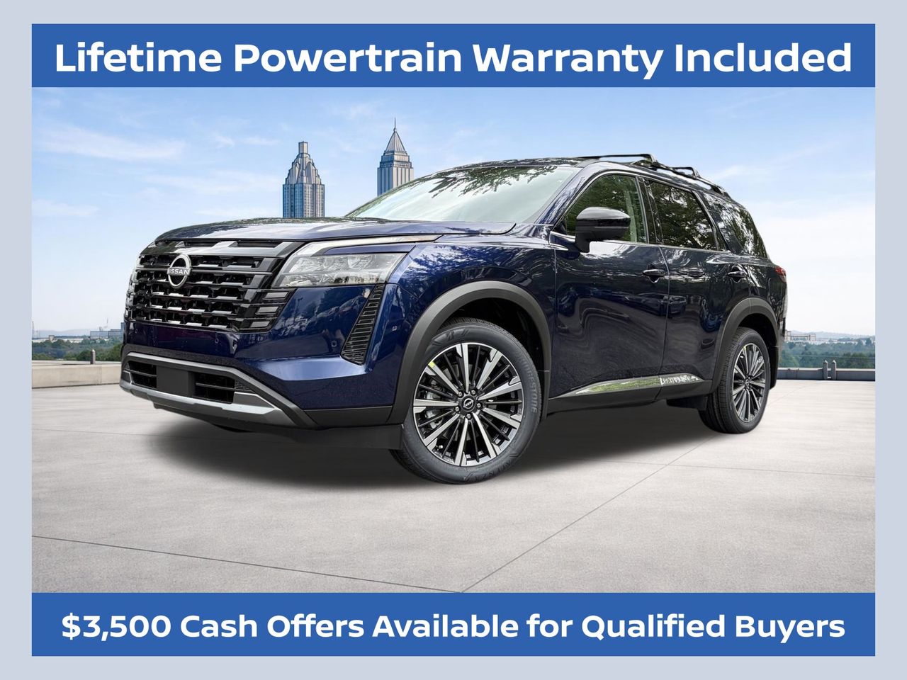 Deep Ocean Blue Pearl 2026 Nissan Pathfinder Platinum 4WD SUV / Crossover All-Wheel Drive 9-Speed Automatic