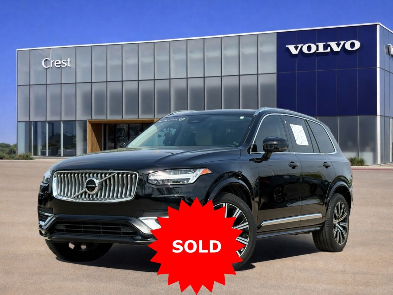 Onyx Black Metallic 2023 Volvo XC90 B6 Plus Bright Theme 7-Passenger AWD SUV / Crossover All-Wheel Drive Automatic