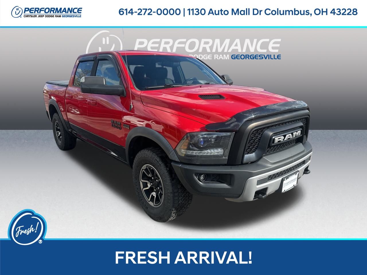 Black 2015 RAM 1500 Rebel Crew Cab 4WD Pickup Truck Four-Wheel Drive 8-Speed Automatic