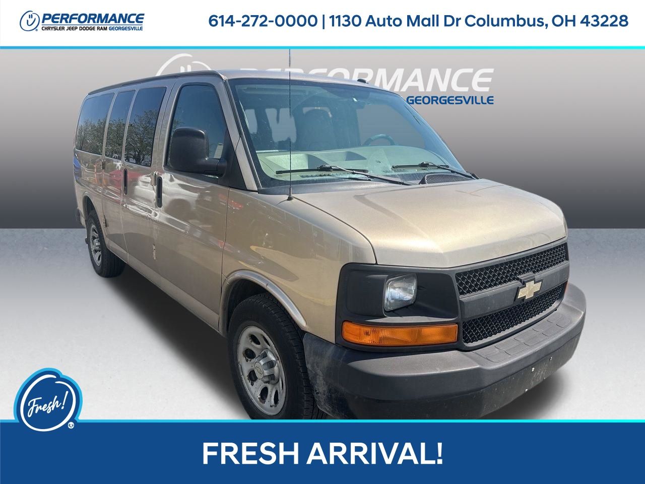 Sandstone Metallic 2011 Chevrolet Express 1500 LS RWD Van Rear-Wheel Drive 4-Speed Automatic Overdrive