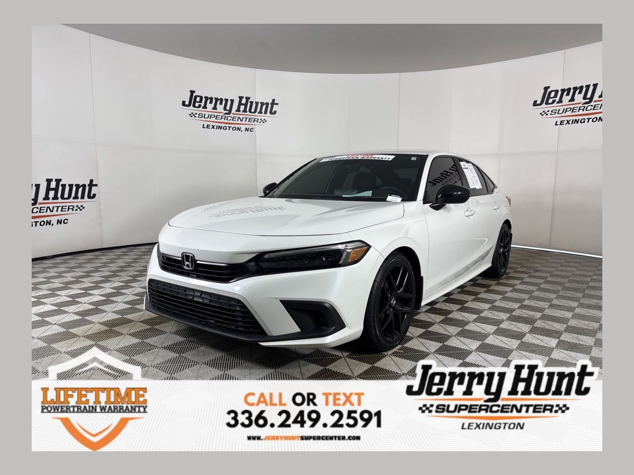 White 2024 Honda Civic Sport FWD Sedan Front-Wheel Drive Continuously Variable Transmission