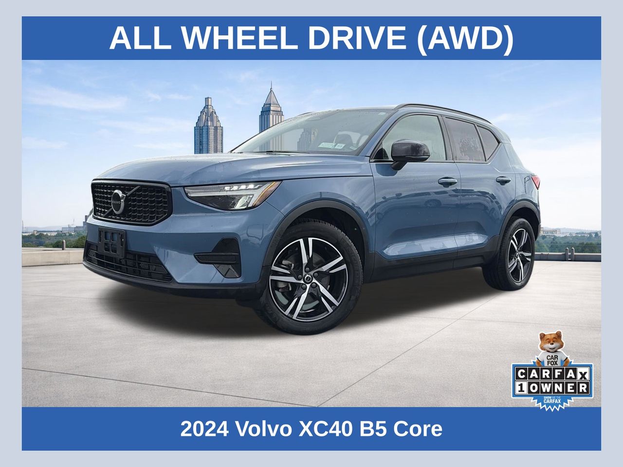 Blue 2024 Volvo XC40 SUV / Crossover  Automatic