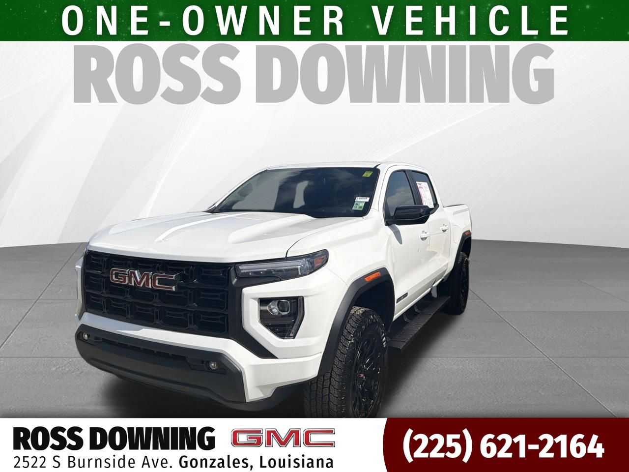Summit White 2026 GMC Canyon Elevation Crew Cab RWD Pickup Truck 4X2 8-Speed Automatic