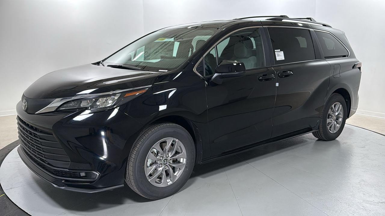 Midnight Black 2026 Toyota Sienna Minivan All-Wheel Drive Continuously Variable Transmission