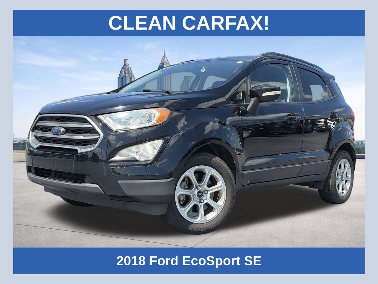 Shadow Black 2018 Ford EcoSport SE SUV / Crossover Front-Wheel Drive 6-Speed Automatic