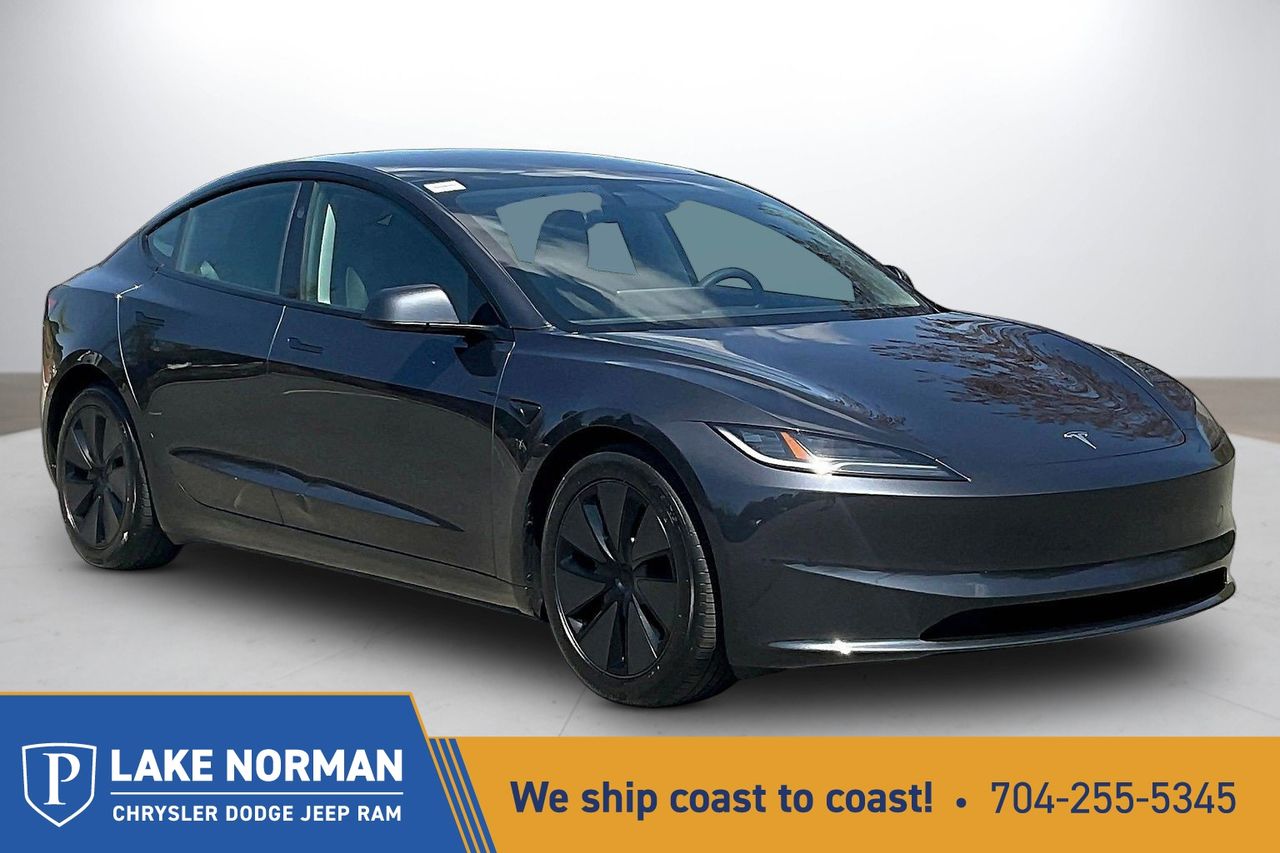 Stealth Gray 2025 Tesla Model 3 Long Range AWD Sedan All-Wheel Drive 1-Speed Automatic