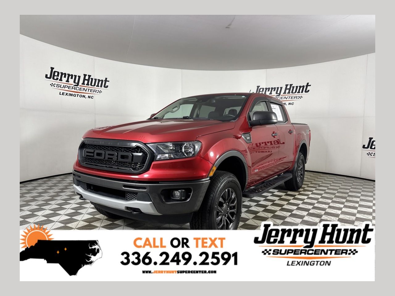 Red Metallic 2020 Ford Ranger Pickup Truck Four-Wheel Drive Automatic