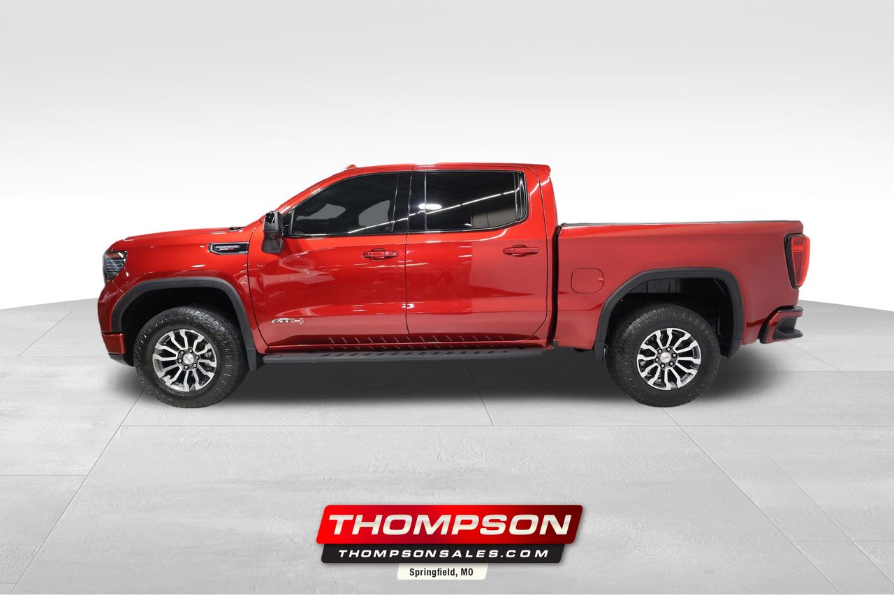 Volcanic Red Tintcoat 2023 GMC Sierra 1500 AT4 Crew Cab 4WD Pickup Truck Four-Wheel Drive Automatic