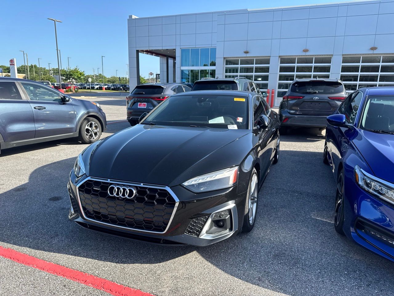 Black Metallic 2021 Audi A5 Coupe All-Wheel Drive 7-Speed Automatic