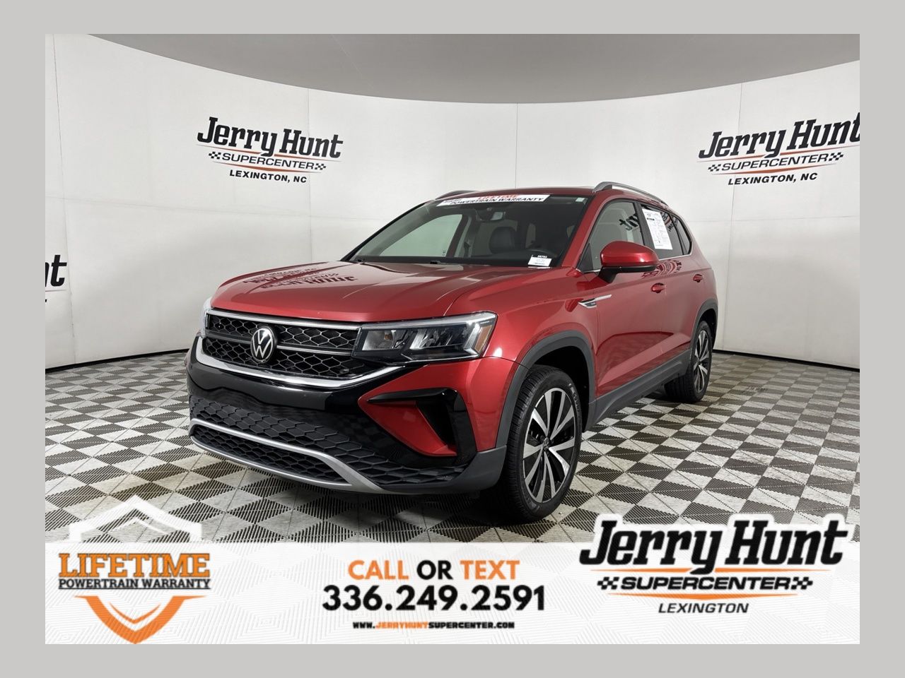 Red 2023 Volkswagen Taos SUV / Crossover Front-Wheel Drive 8-Speed Automatic