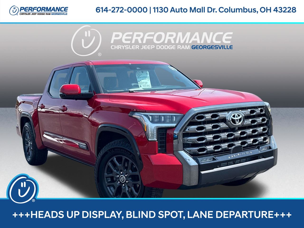 Supersonic Red 2022 Toyota Tundra Pickup Truck Four-Wheel Drive Automatic