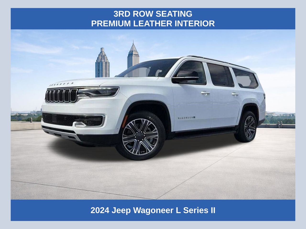 Bright White Clearcoat 2024 Jeep Wagoneer L Series II RWD SUV / Crossover 4X2 8-Speed Automatic