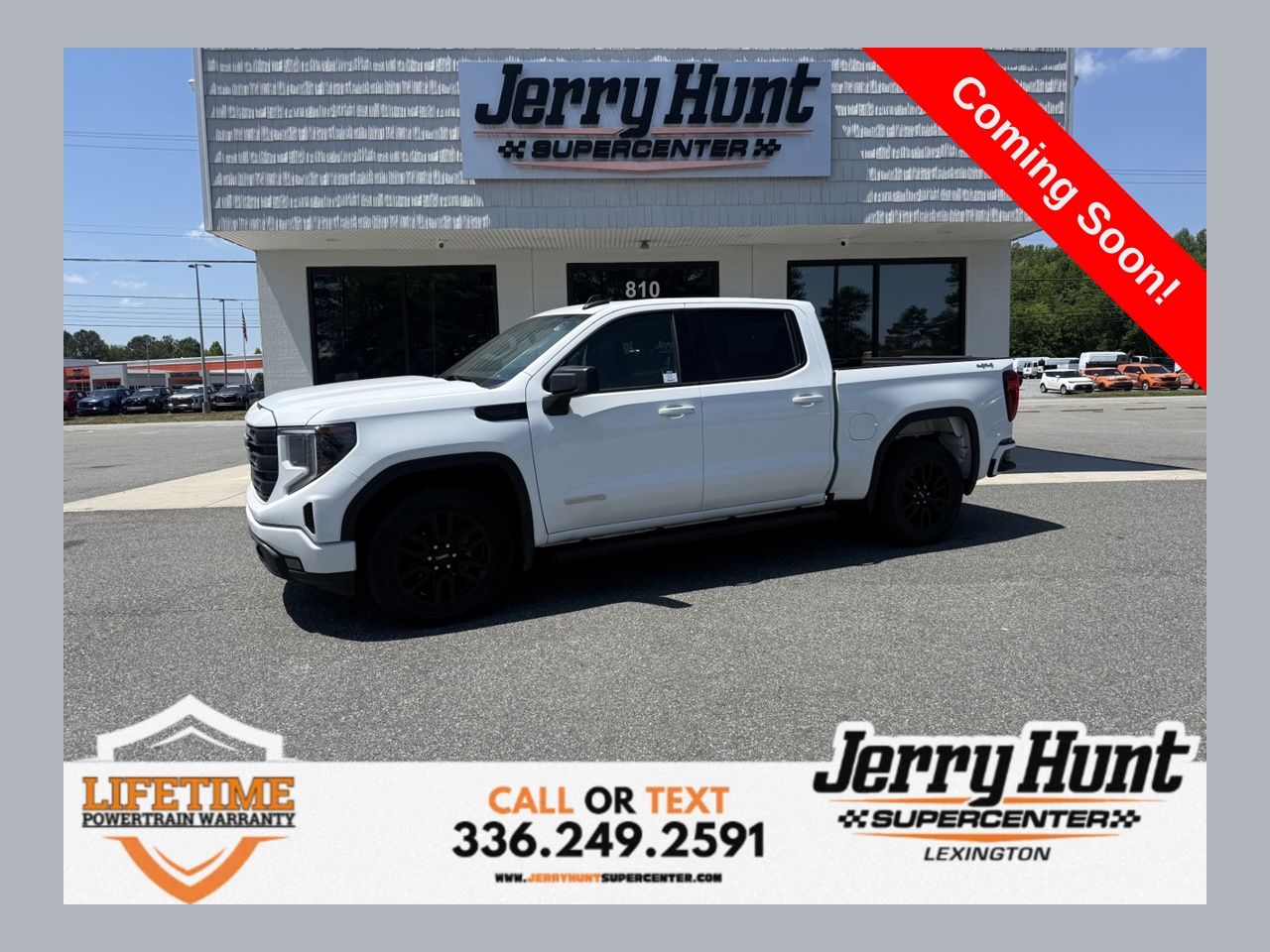 Summit White 2024 GMC Sierra 1500 Elevation Standard Crew Cab 4WD Pickup Truck Four-Wheel Drive 8-Speed Automatic