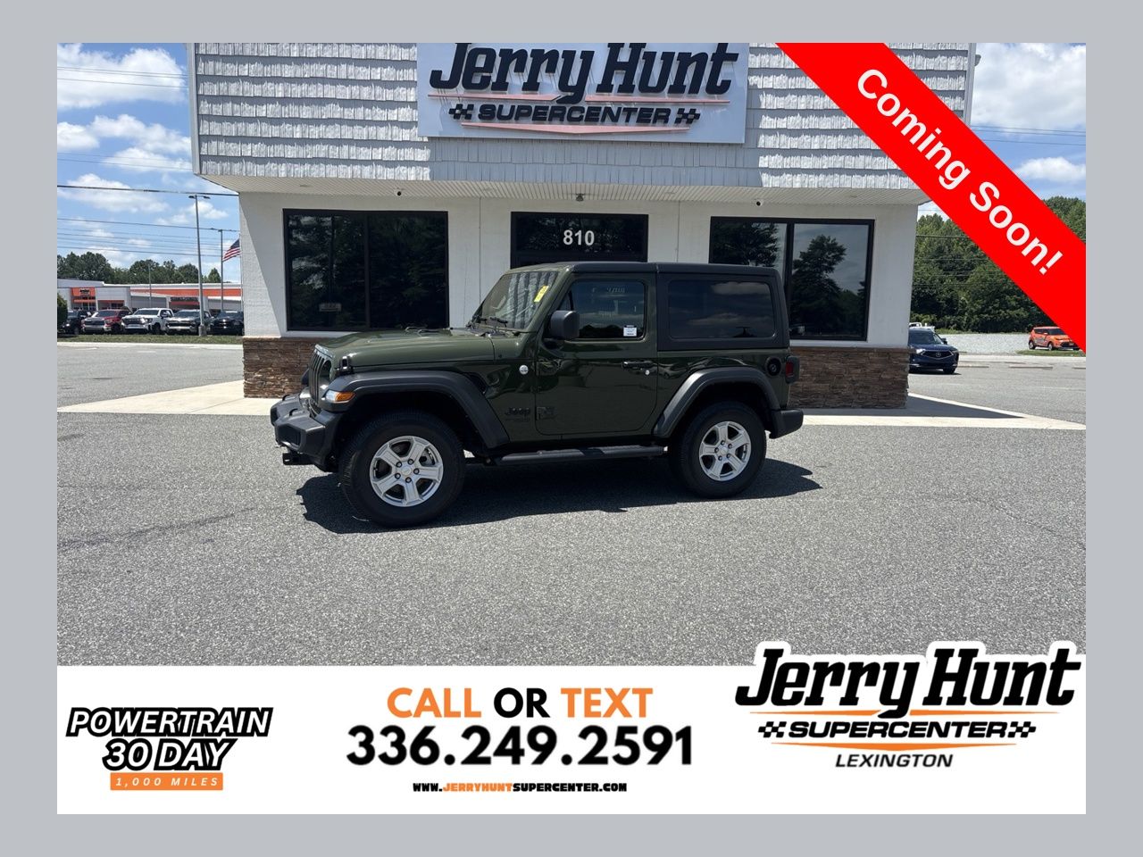 Sarge Green Clearcoat 2021 Jeep Wrangler SUV / Crossover Four-Wheel Drive 6-Speed Manual