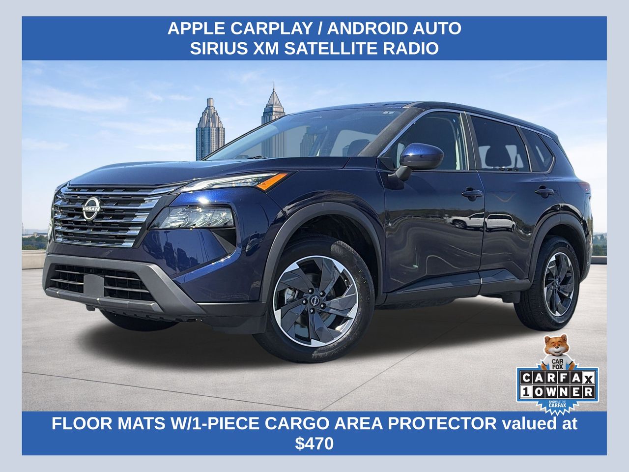 Deep Ocean Blue Pearl 2025 Nissan Rogue SV FWD SUV / Crossover Front-Wheel Drive Continuously Variable Transmission