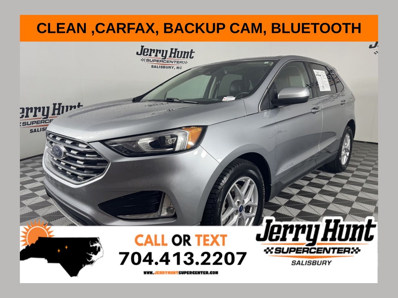 Silver Metallic 2021 Ford Edge SUV / Crossover Front-Wheel Drive 8-Speed Automatic